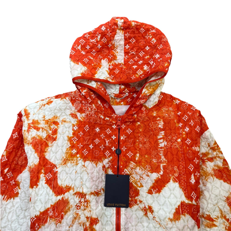 Men's Monogram Bandana Windbreaker Orange Size M