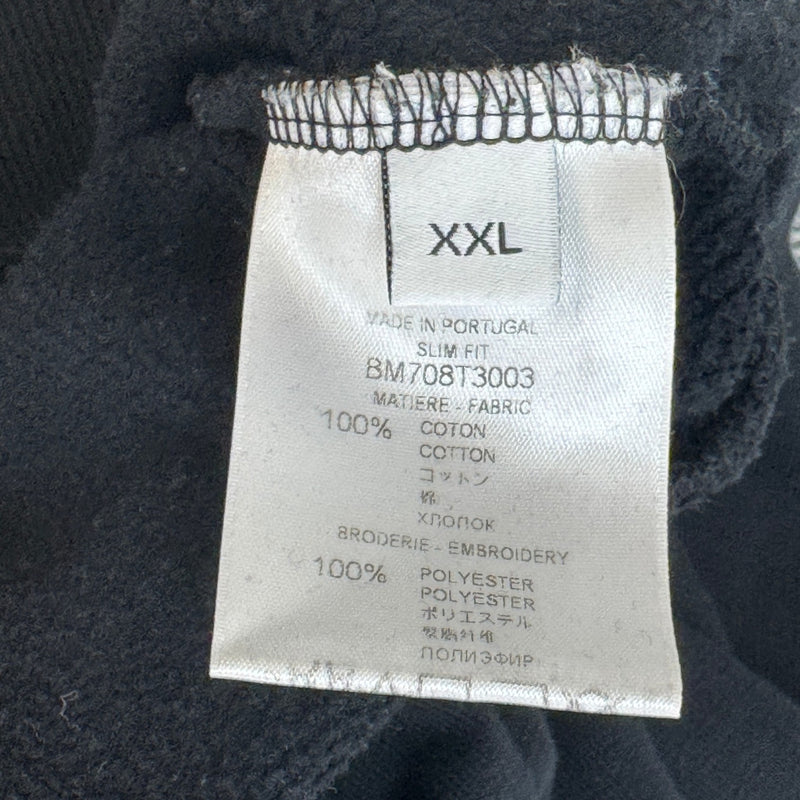 Men's Embroidered Logo Sweatshirt Black Size XXL