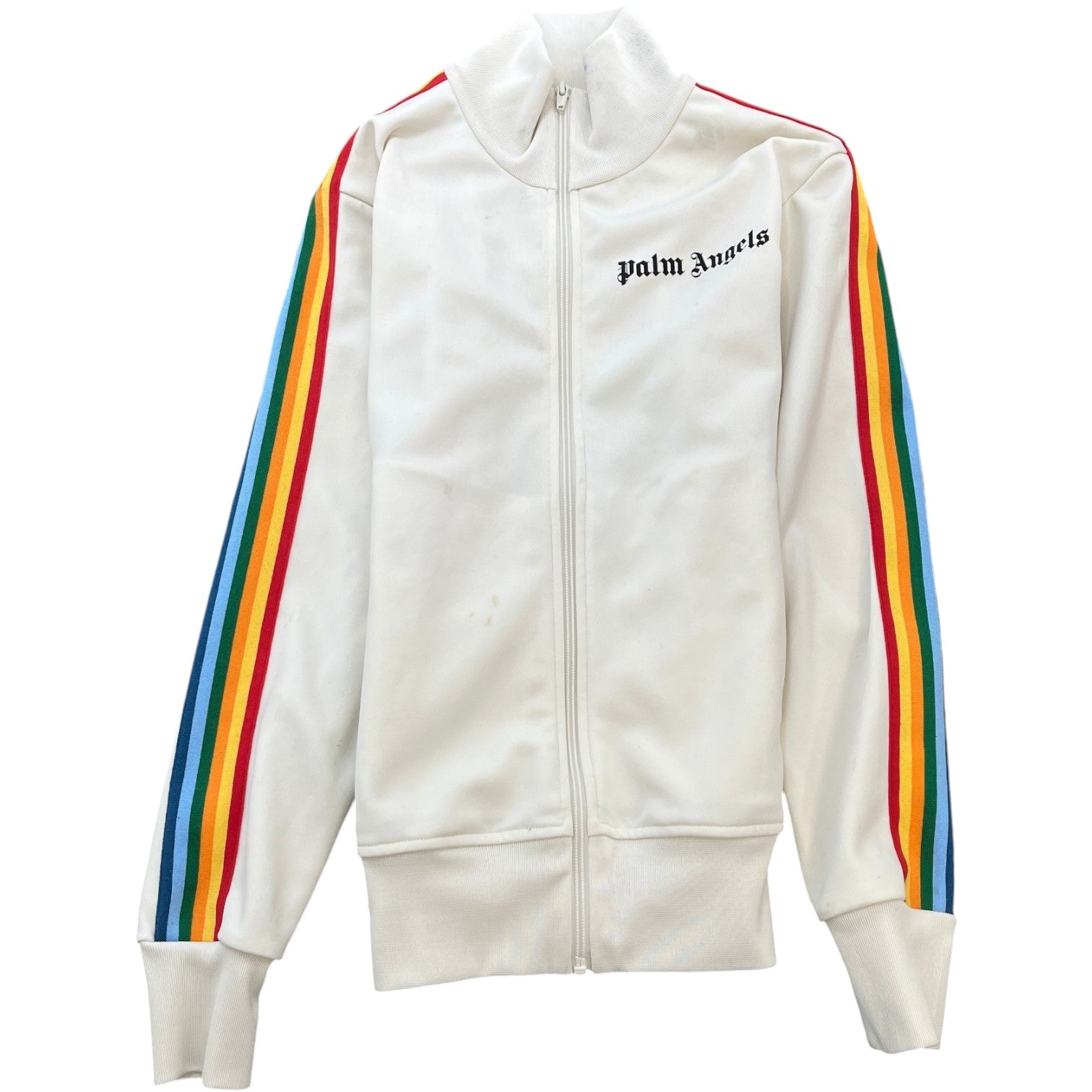 Men's Logo Print Track Jacket White Size XS - Photo 1