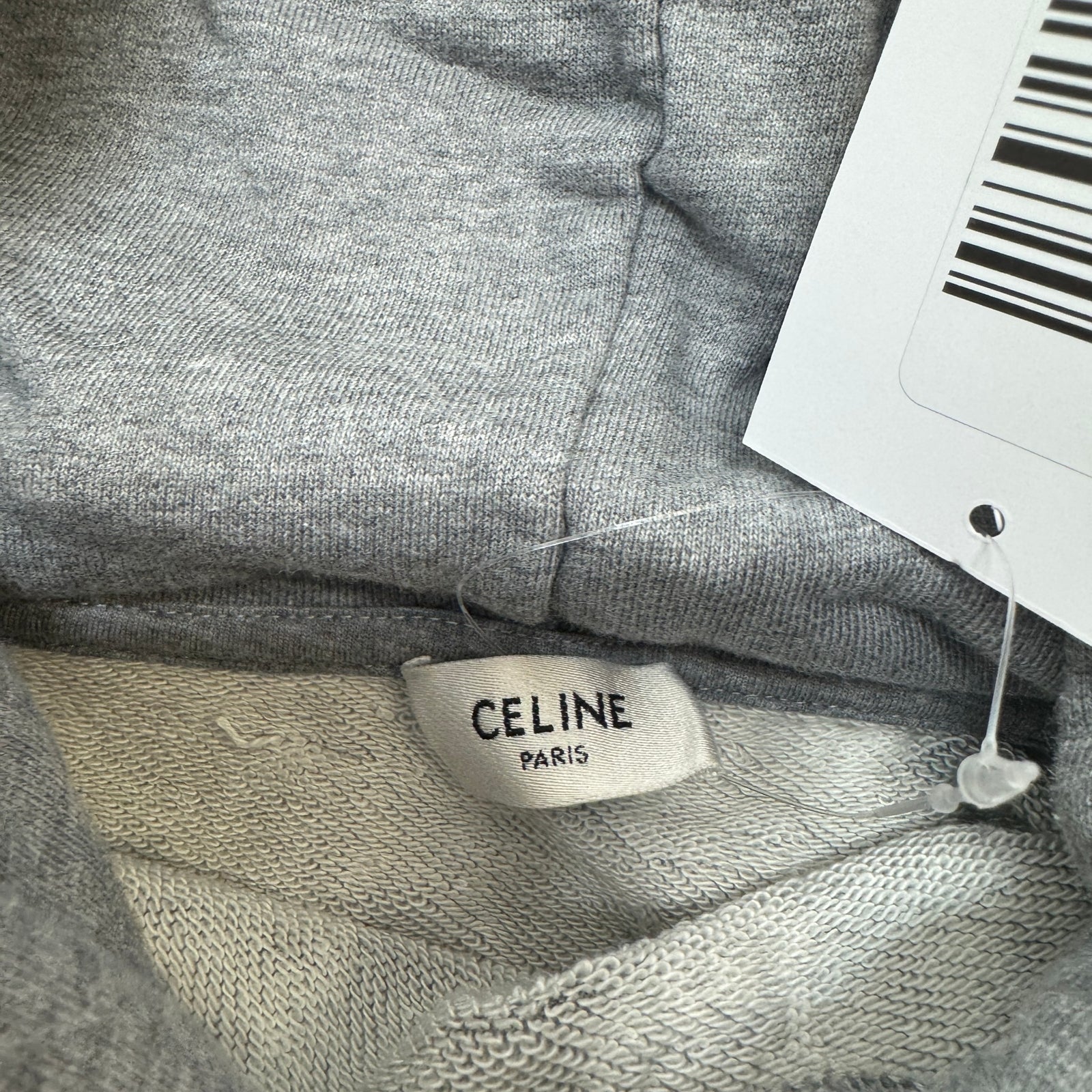 Men's Logo Patch Hoodie Grey Size M - Photo 6