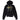 Men's Oversized Embroidered Crocodile Hoodie Black Size S