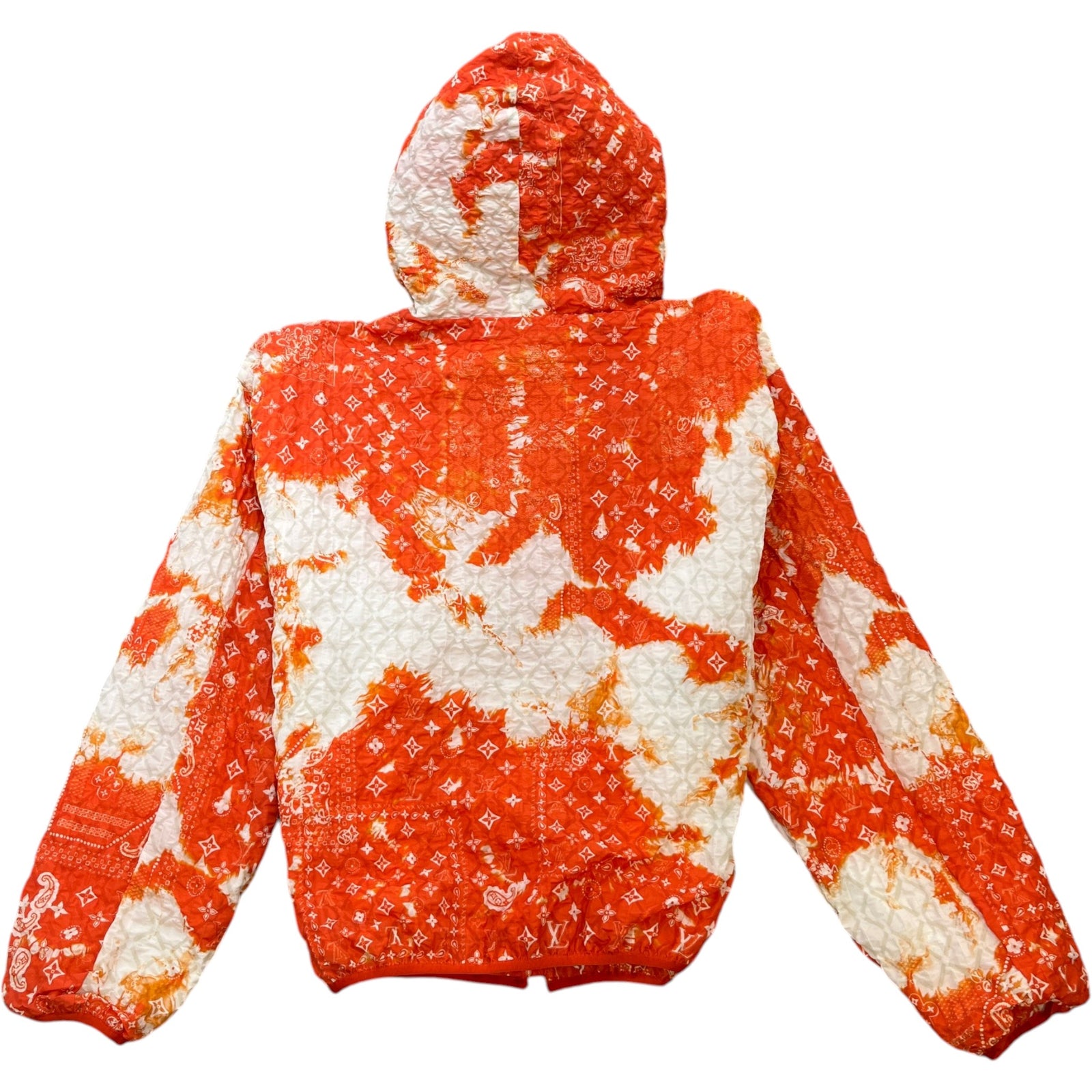 Men's Monogram Bandana Windbreaker Orange Size M - Photo 2