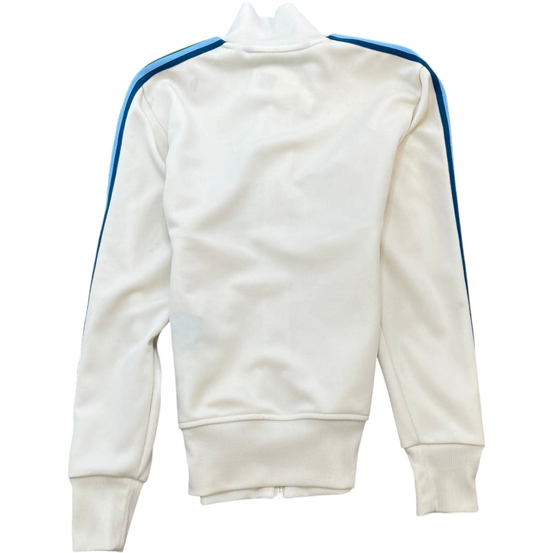 Men's Logo Print Track Jacket White Size XS