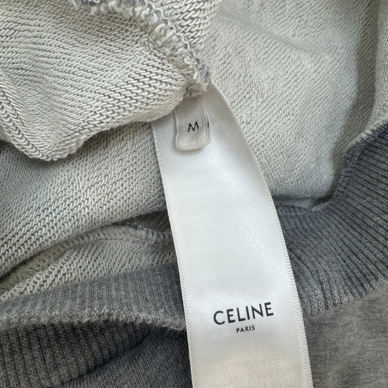 Men's Logo Patch Hoodie Grey Size M