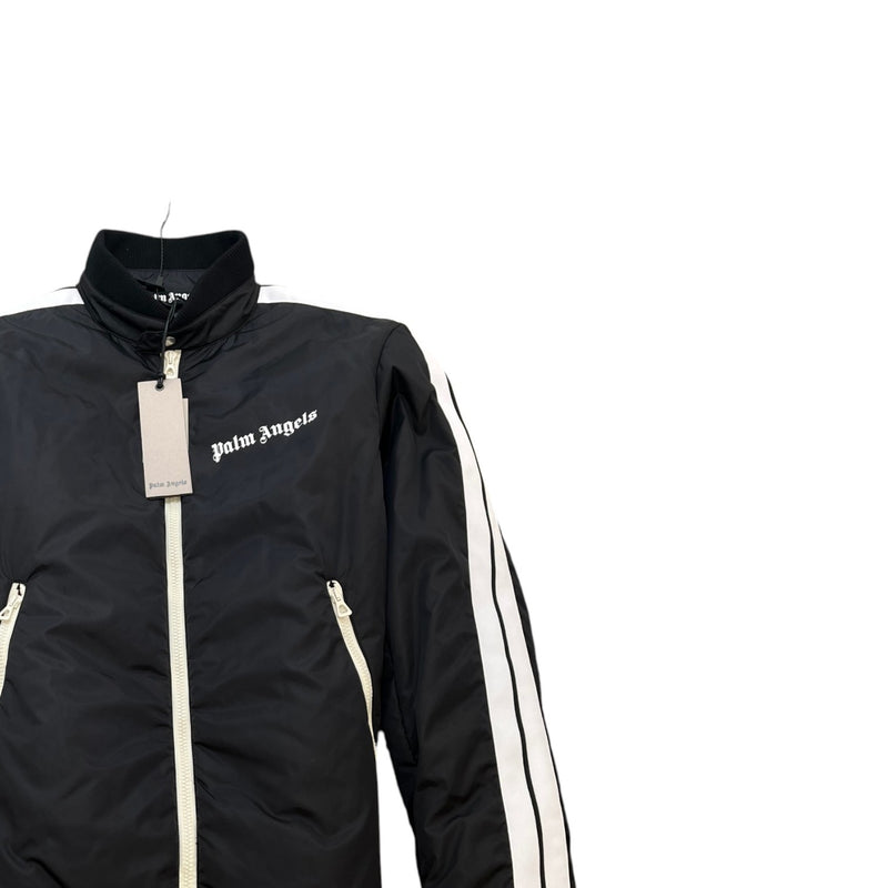 Men's Logo Print Lightweight Puffer Jacket Black Size XL