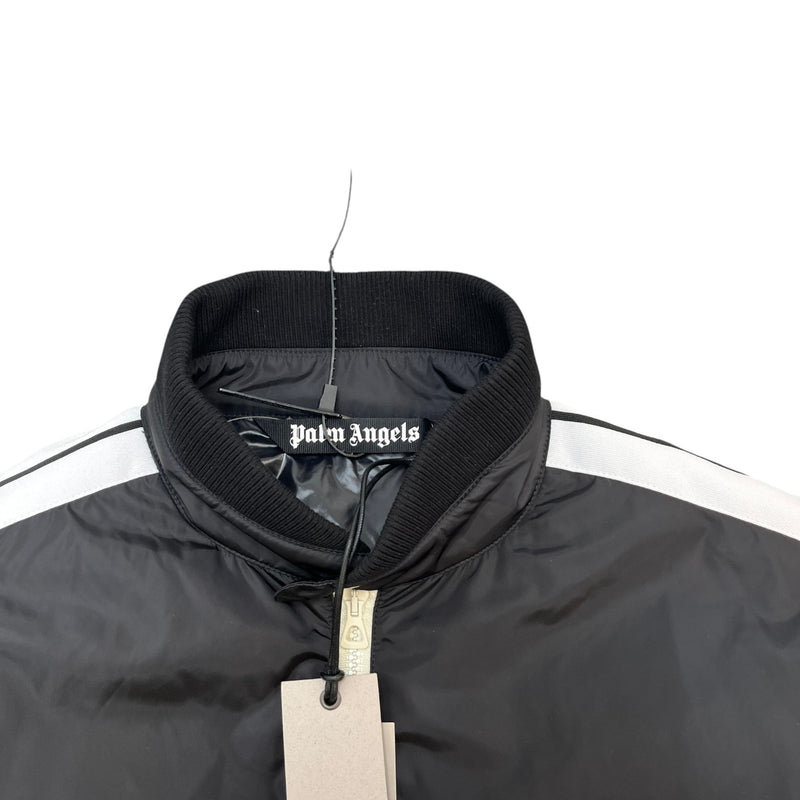 Men's Logo Print Lightweight Puffer Jacket Black Size XL