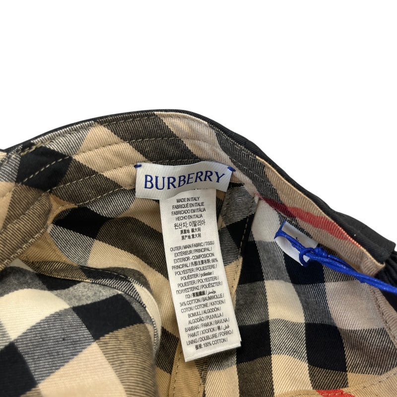 Men's Checkered Lined Cap Black Size L
