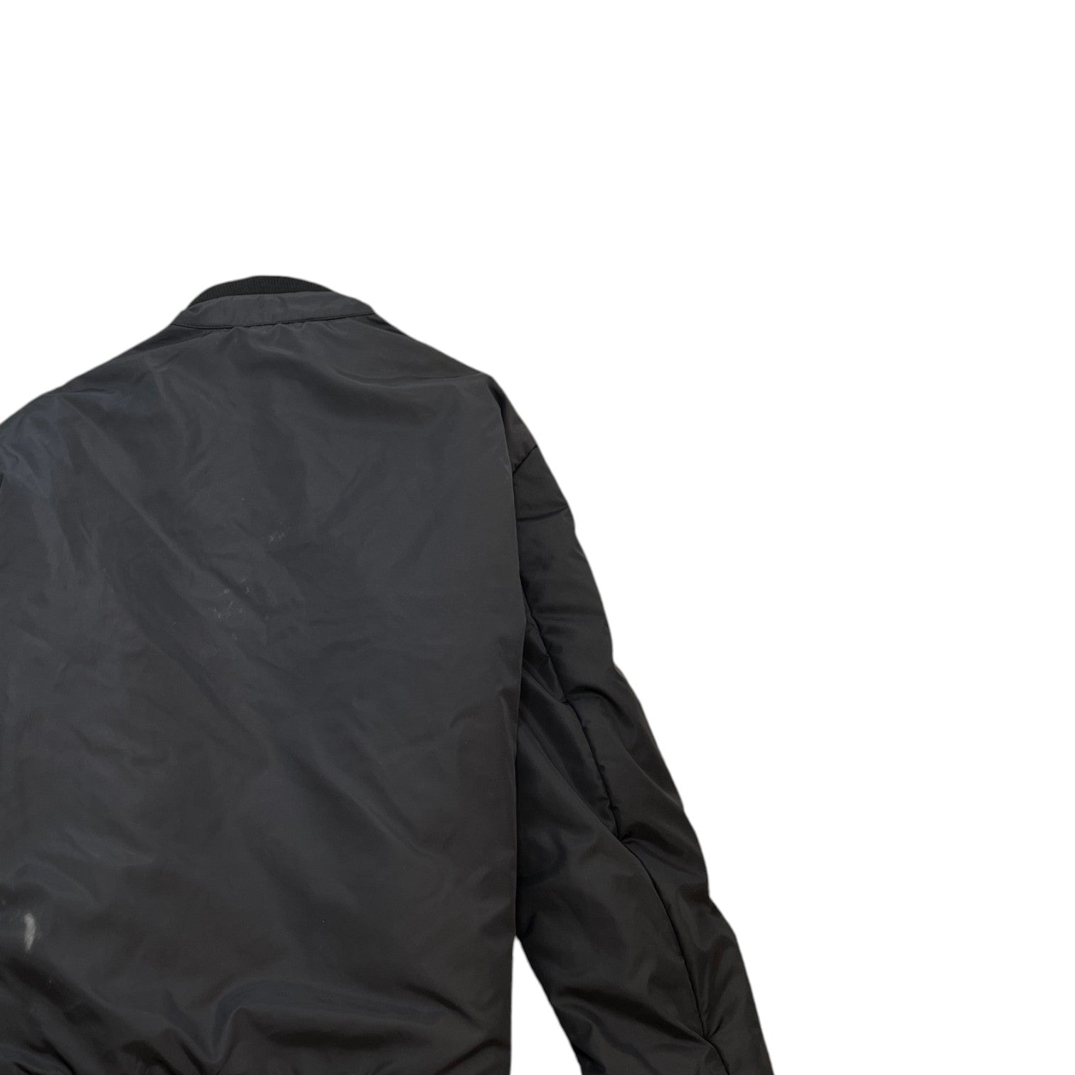 Men's Logo Print Lightweight Puffer Jacket Black Size XL - Photo 4