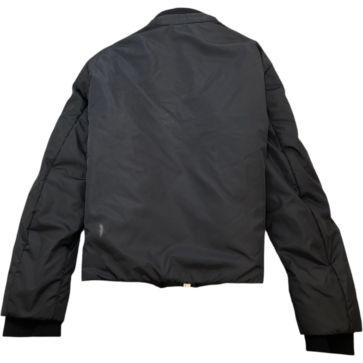 Men's Logo Print Lightweight Puffer Jacket Black Size XL - Photo 2