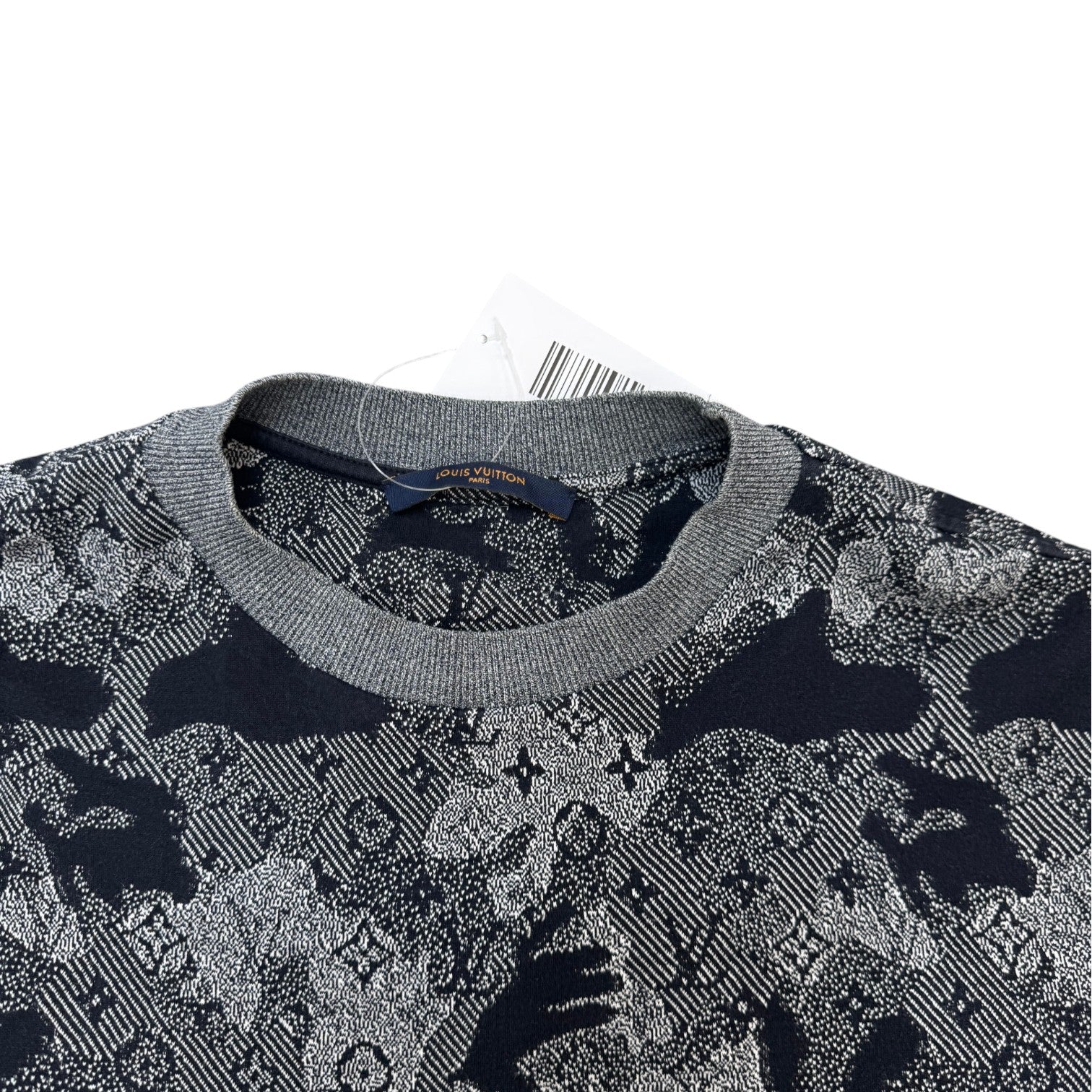 Men's Camo Jacquard Monogram T-Shirt Grey Size S - Photo 5