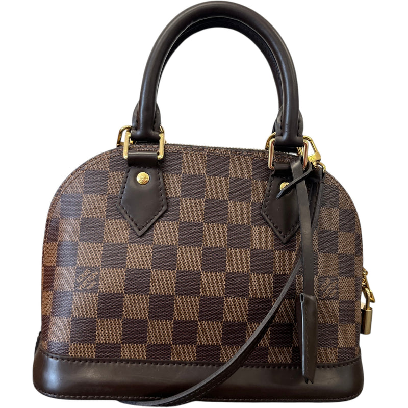 Women's Alma Bb Damier Ebene Bag Brown