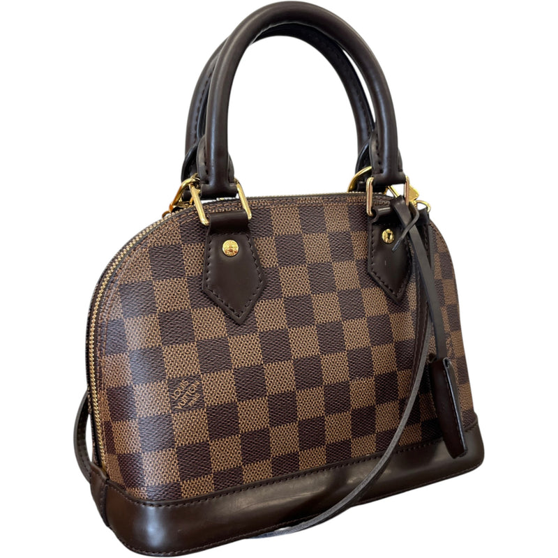 Women's Alma Bb Damier Ebene Bag Brown