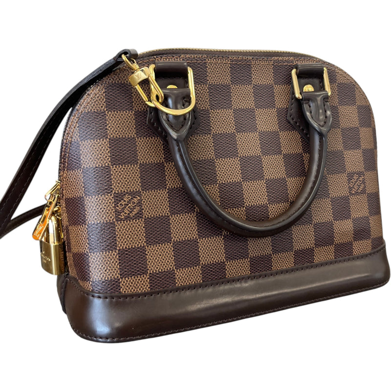 Women's Alma Bb Damier Ebene Bag Brown