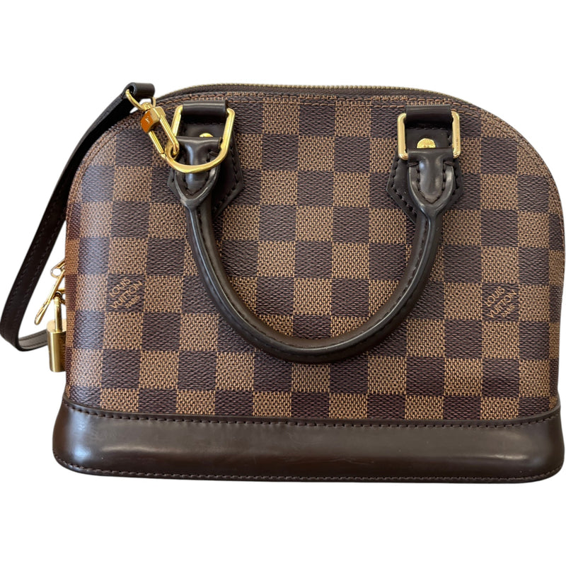Women's Alma Bb Damier Ebene Bag Brown