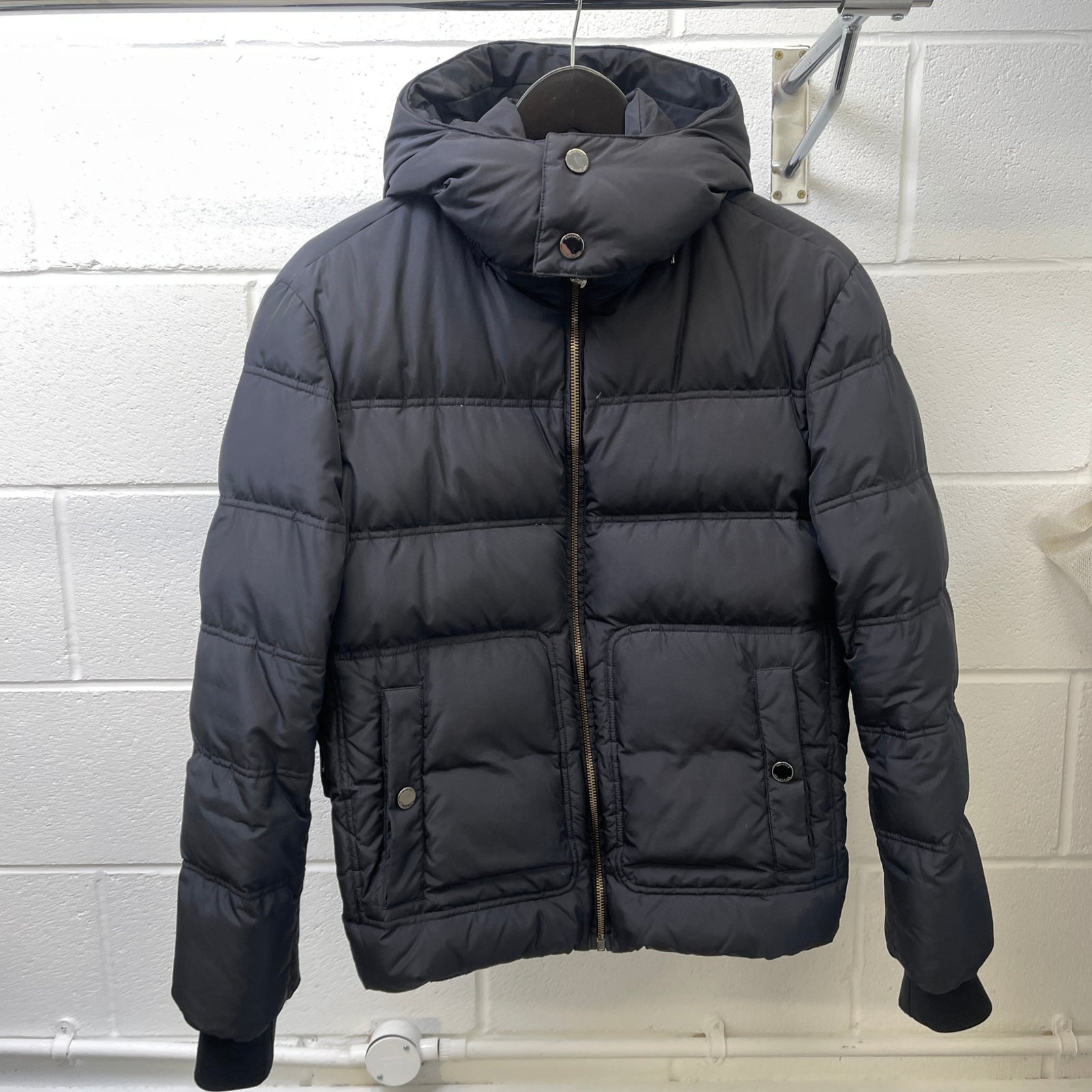 Men's Plain Down Jacket Black Size IT 48 / M - Photo 11