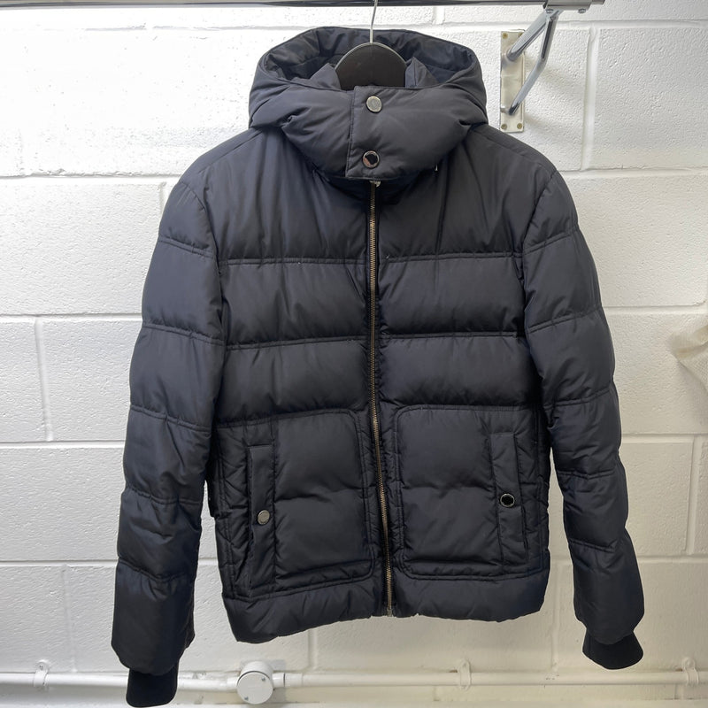 Men's Plain Down Jacket Black Size IT 48 / M