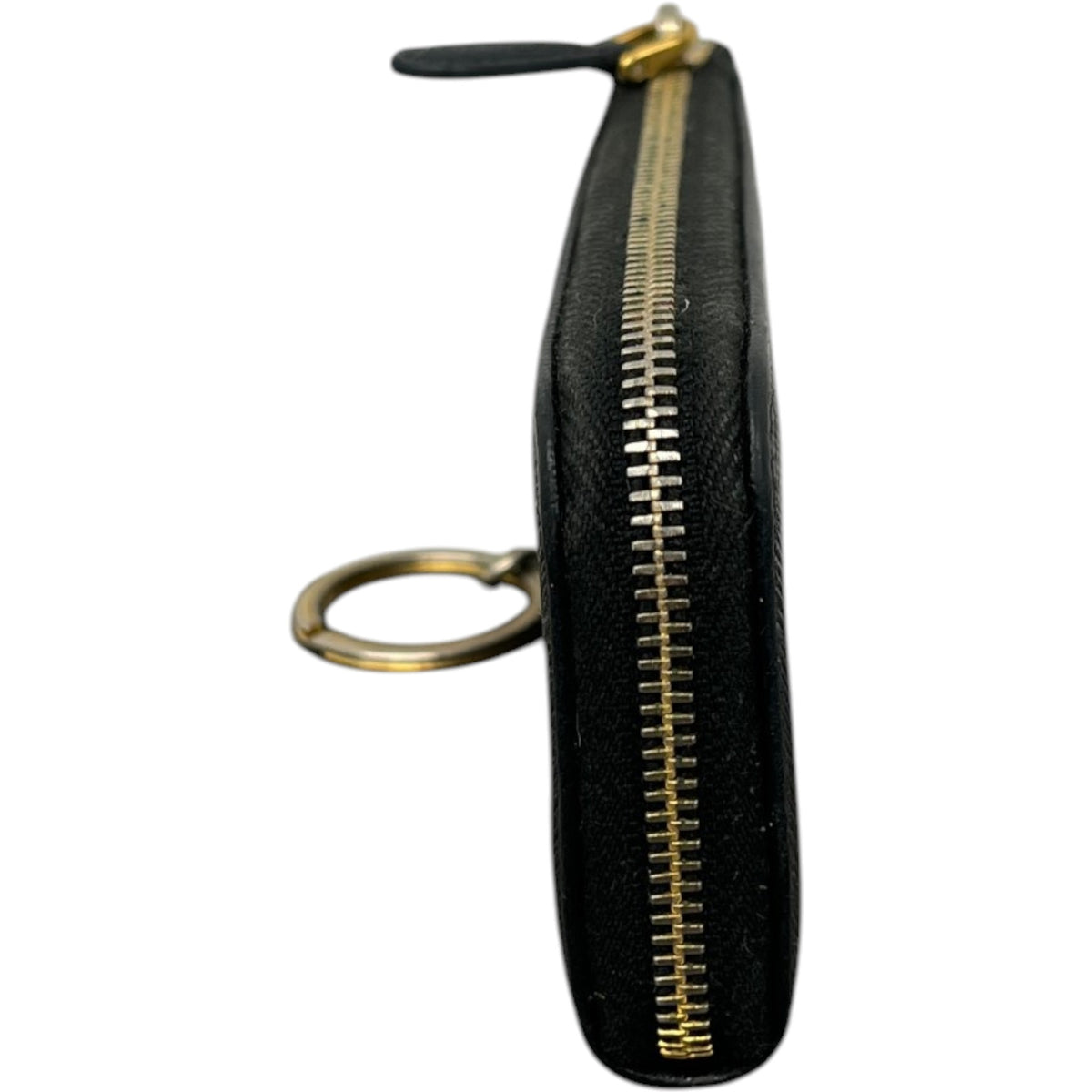 Women's Saffiano Key Pouch Purse Black - Photo 6