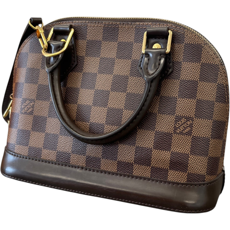 Women's Alma Bb Damier Ebene Bag Brown