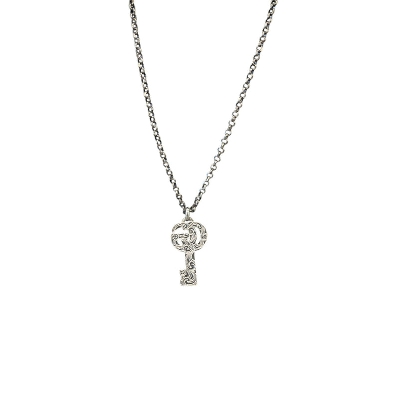 Women's GG Marmont Key Necklace Silver