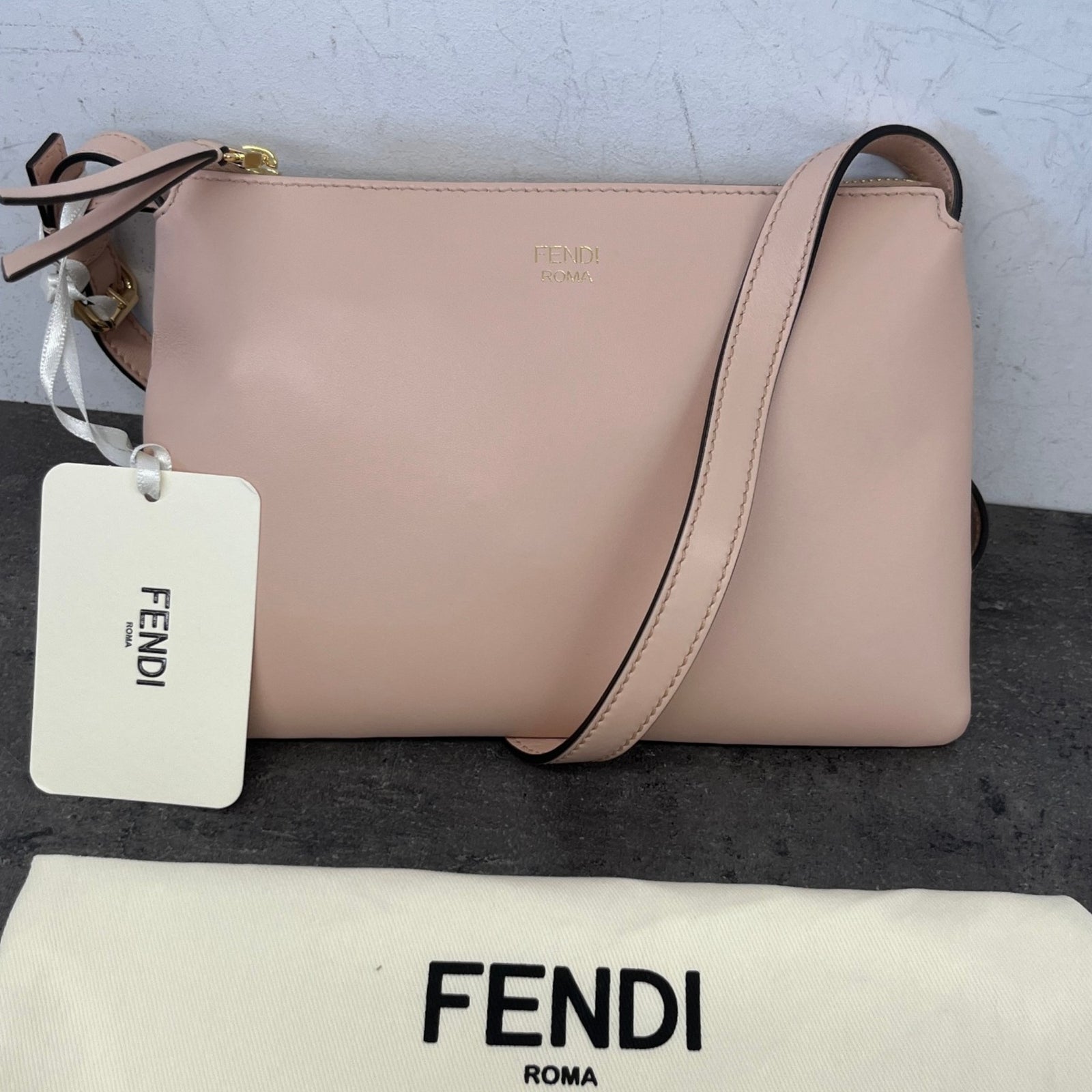 Women's Nappa Mini Pouch Crossbody Bag Pink - Photo 12