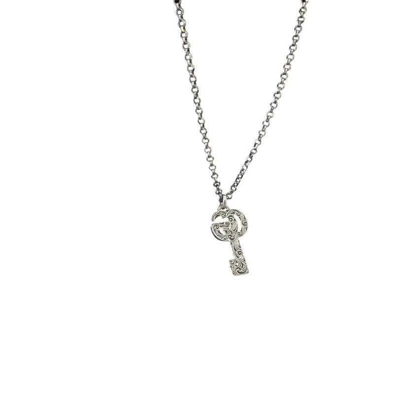 Women's GG Marmont Key Necklace Silver