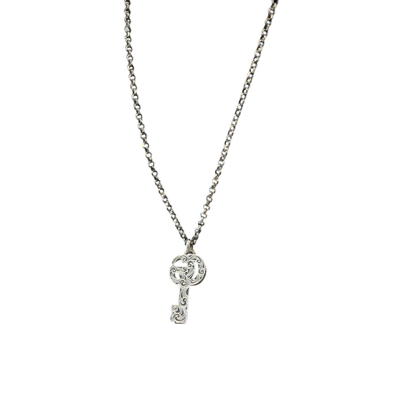 Women's GG Marmont Key Necklace Silver