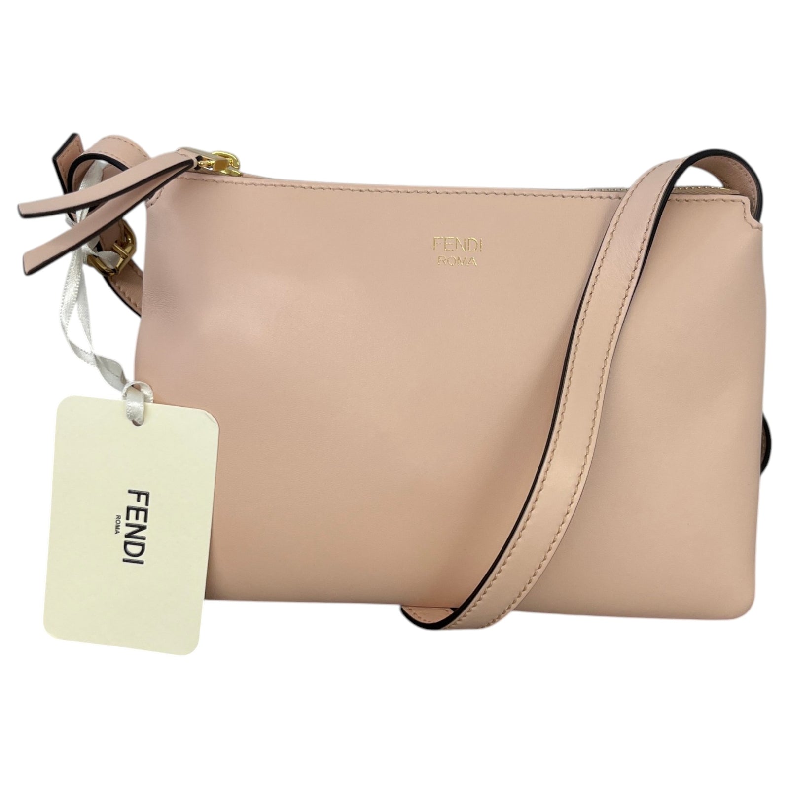 Women's Nappa Mini Pouch Crossbody Bag Pink - Photo 1