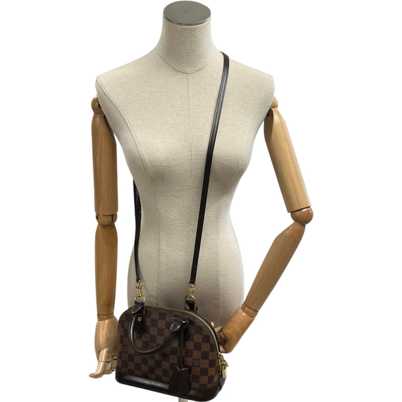 Women's Alma Bb Damier Ebene Bag Brown