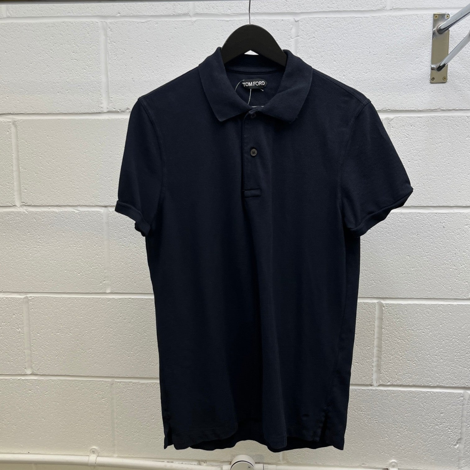 Men's Embroidered Logo Polo Shirt Navy Size IT 50 / UK L - Photo 8