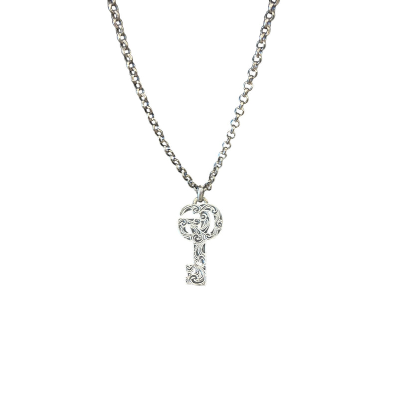 Women's GG Marmont Key Necklace Silver