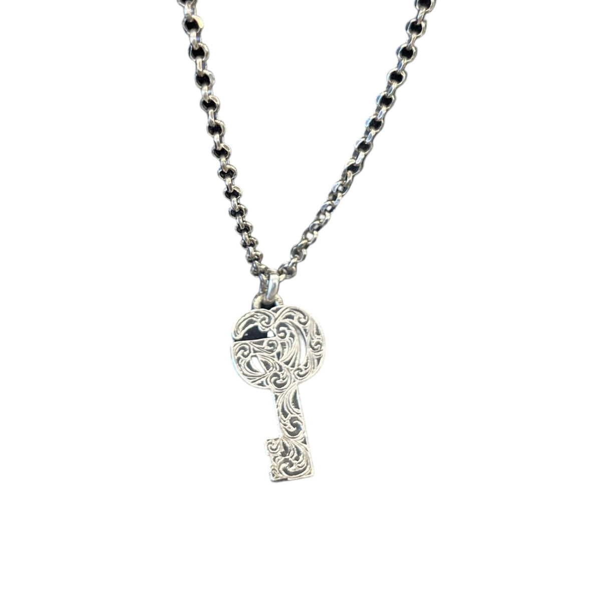 Women's GG Marmont Key Necklace Silver - Photo 9