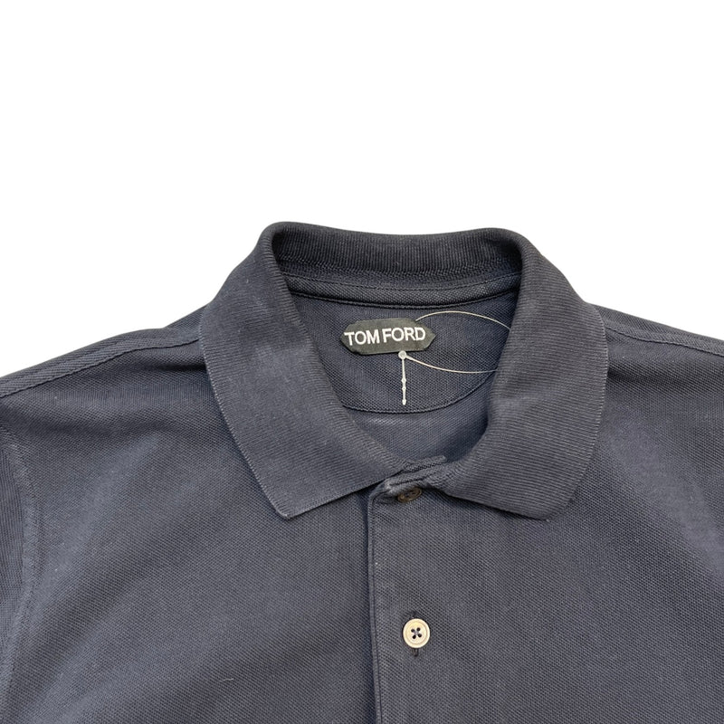 Men's Embroidered Logo Polo Shirt Navy Size IT 50 / UK L