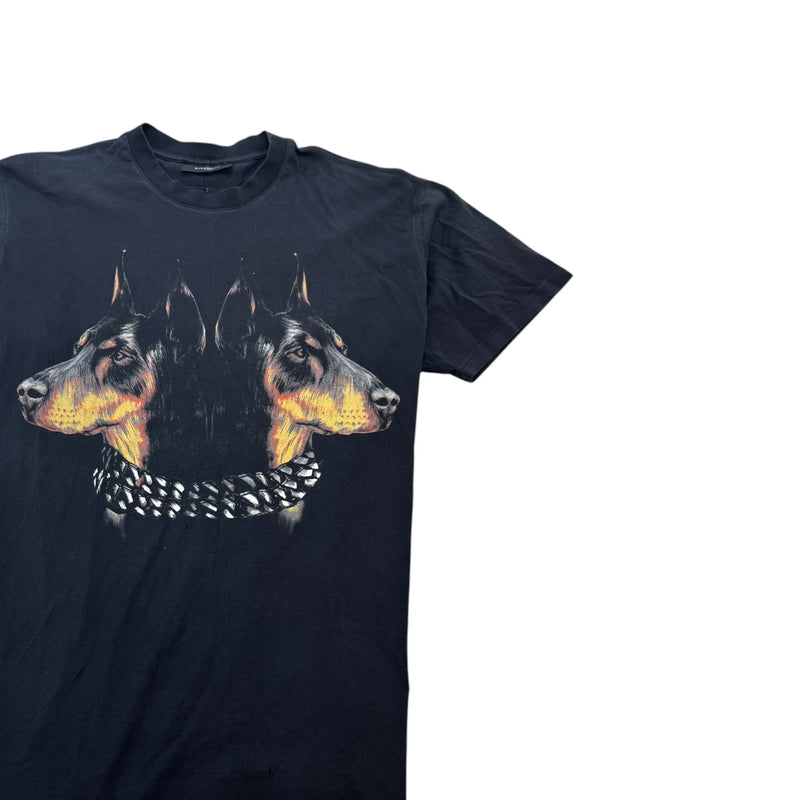Men's Doberman T-Shirt Black Size XS