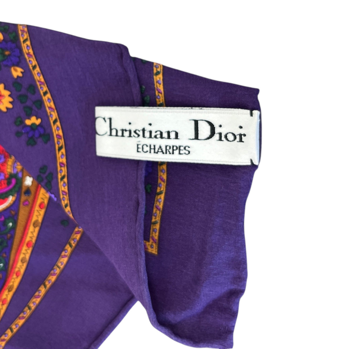 Women's Vintage Pattern Scarf Purple - Photo 8
