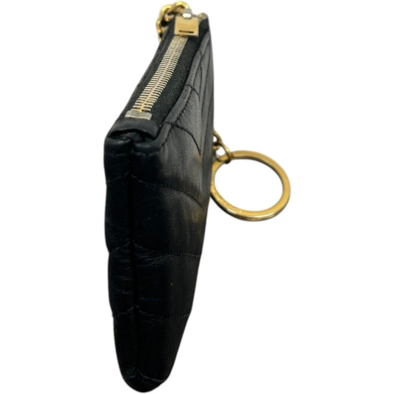Women's Cassandre Matelassé Key Pouch Purse Black