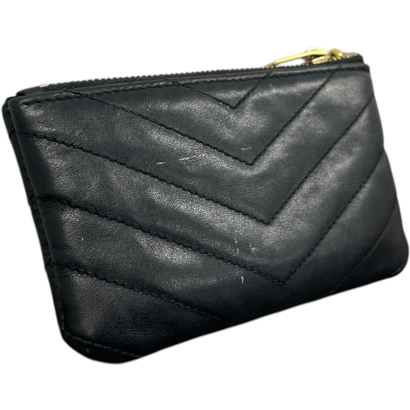 Women's Cassandre Matelassé Key Pouch Purse Black