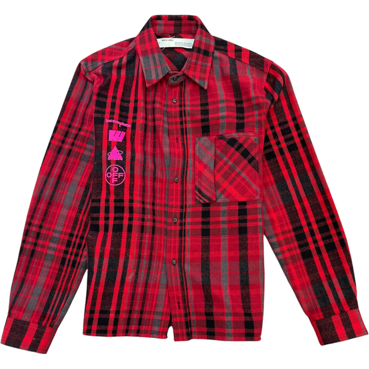 Men's Mariana De Silva Long Sleeve Shirt Red Size XL - Photo 1