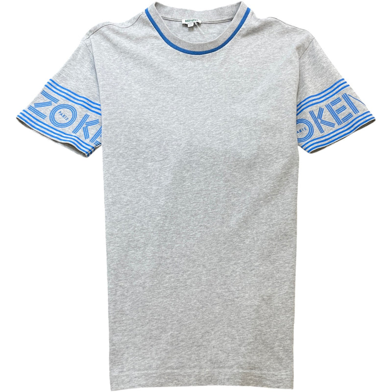 Men's Printed Sleeve Logo T-Shirt Grey Size XS