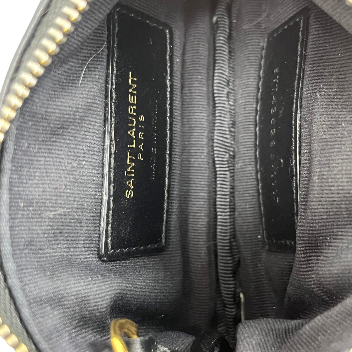 Women's Cassandre Matelassé Key Pouch Purse Black - Photo 11