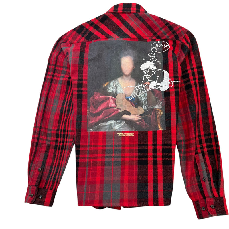 Men's Mariana De Silva Long Sleeve Shirt Red Size XL