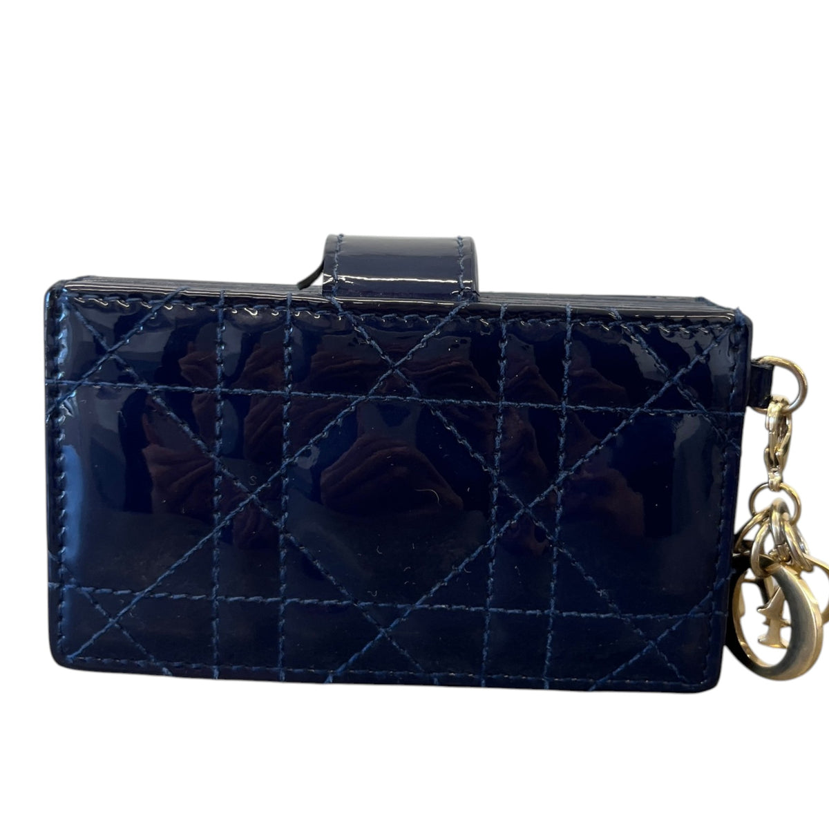 Women's Lady Dior 5 Gusset Wallet Navy - Photo 2
