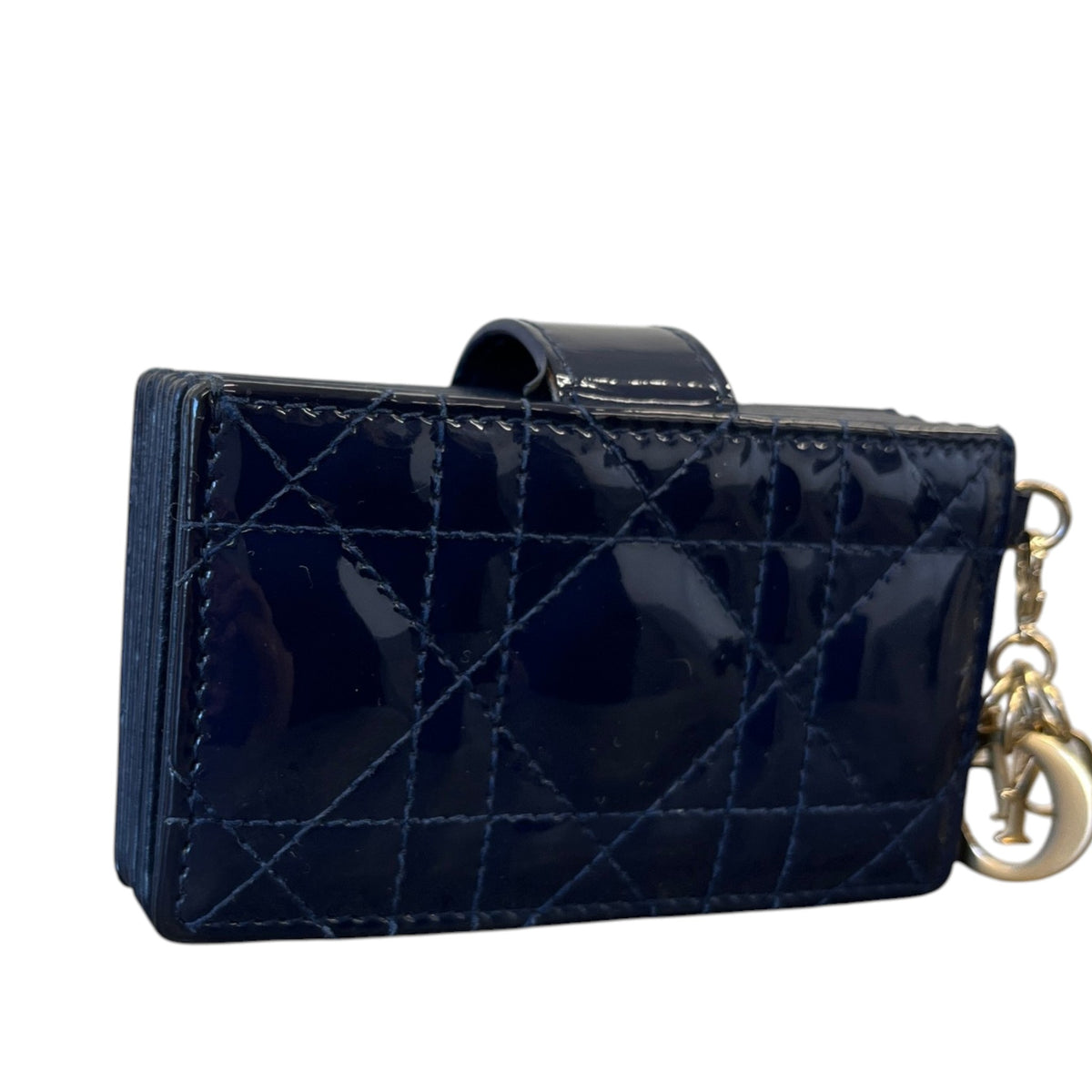 Women's Lady Dior 5 Gusset Wallet Navy - Photo 7