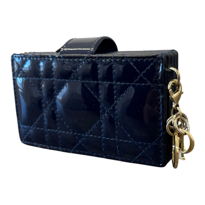 Women's Lady Dior 5 Gusset Wallet Navy