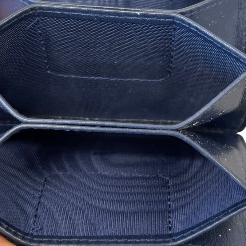 Women's Lady Dior 5 Gusset Wallet Navy