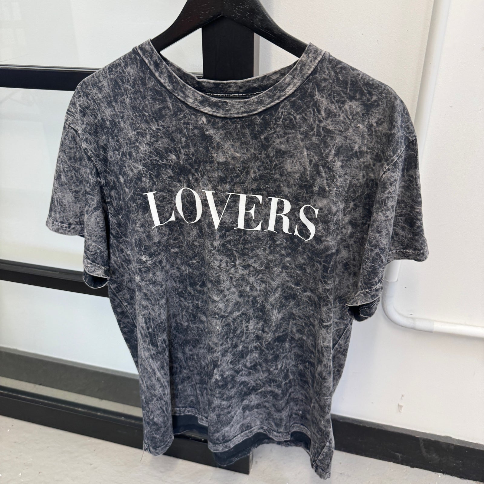 Men's Lovers Logo T-Shirt Grey Size M - Photo 7