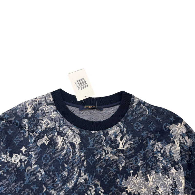 Men's Tapestry Monogram T-Shirt Blue Size M