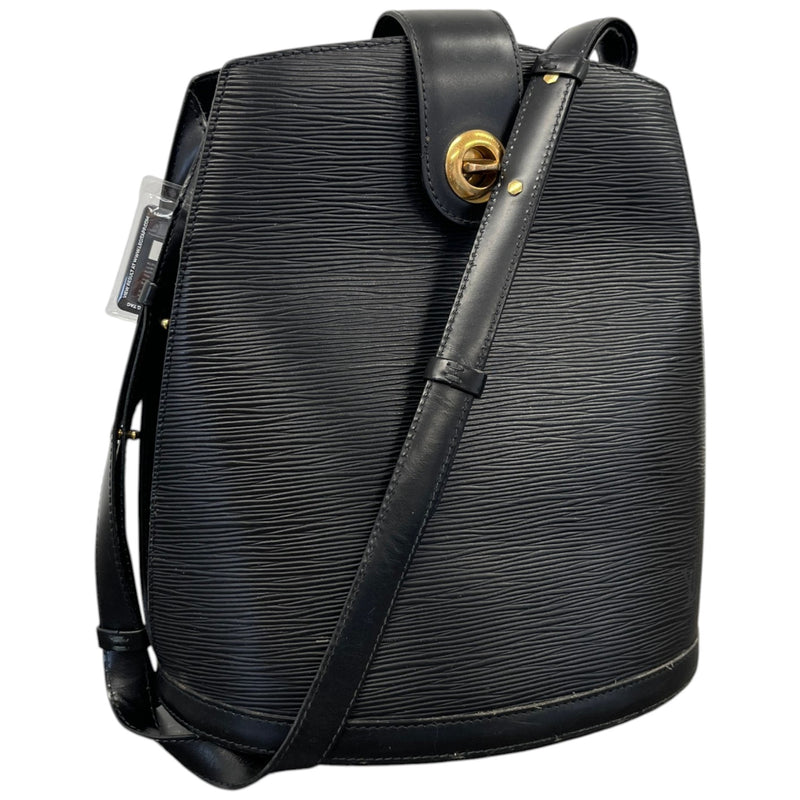 Women's Epi Cluny Shoulder Bag Black