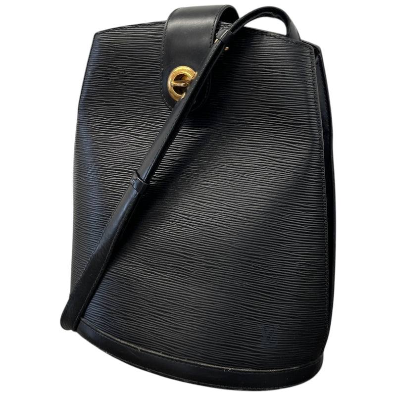 Women's Epi Cluny Shoulder Bag Black