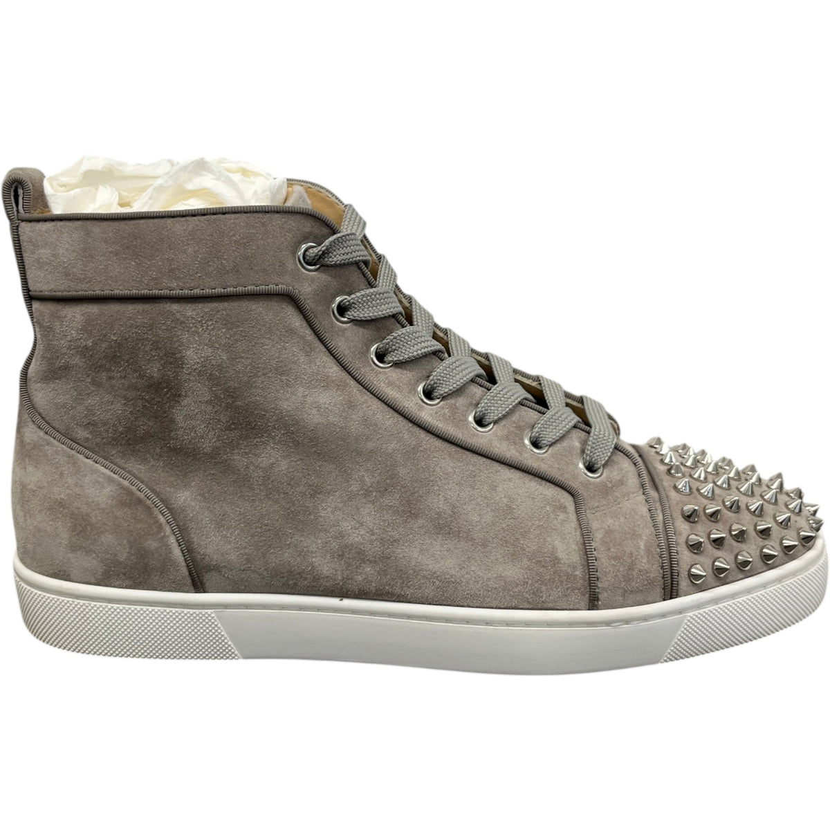 Men's Louis Spikes Orlato Flat High Trainers Grey Size UK 8.5 / EU 42.5 - Photo 1