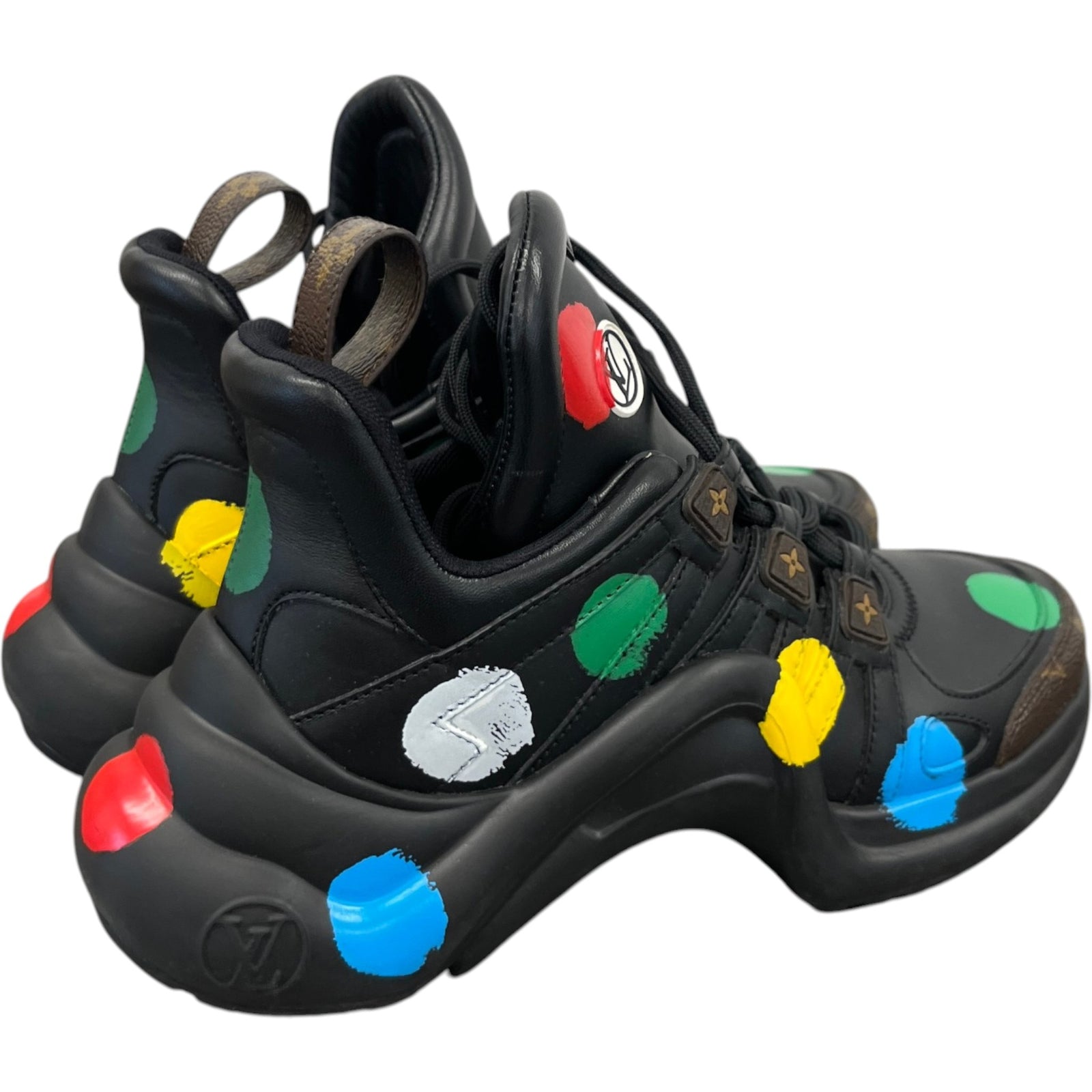 Women's X Yayoi Kusama Archlight Low Trainers Black Size EU 36 / UK 3 - Photo 8